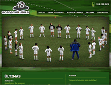 Tablet Screenshot of academia-da-bola.com